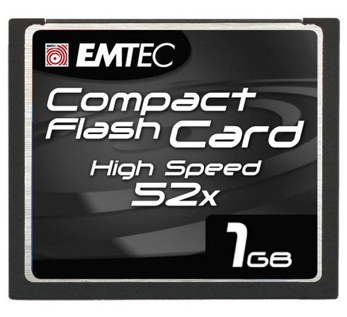 EMTEC Compact Flash 1GB High Speed 52x - Memory Card - Main image