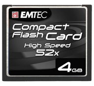 EMTEC Compact Flash 4GB High Speed 52x - Memory Card
