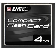 EMTEC Compact Flash 4GB High Speed 80x - Memory Card