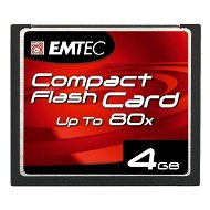 EMTEC Compact Flash 4GB 80x - Memory Card