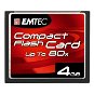 EMTEC Compact Flash 4GB 80x - Memory Card