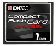 Paměťová karta EMTEC Compact Flash 1GB High Speed 135x - Memory Card