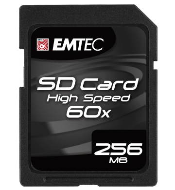 EMTEC Secure Digital 256MB High Speed 60x - Memory Card - Main image