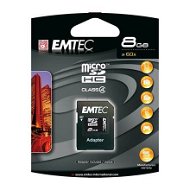 EMTEC Micro SDHC 8GB + SD adapter - Memory Card