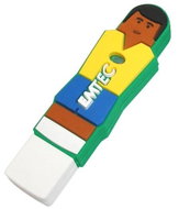 Přenosný disk EMTEC Gum Foot Brasil FlashDrive 256MB  - Flash Drive