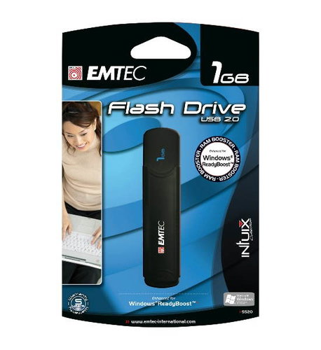 Flashdisk EMTEC S520 ReadyBoost FlashDrive 1GB - Flash Drive - Main image