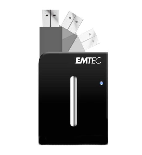 EMTEC Giga Cube 8GB, 1" HDD, USB2.0 - Flash Drive - Main image