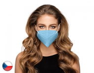 10× Český respirátor FFP2 - světle modrý - Respirátor