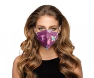 10× Český respirátor FFP2 - Motýlci vínoví - Respirátor