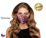10× Český Respirátor FFP2 - Zimní červená - Respirátor