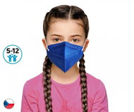 10× Český respirátor FFP2 pro děti - tmavě modrý - Respirátor