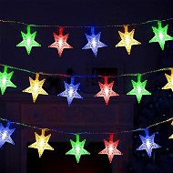 X-Site LED světelný řetěz hvězda XX005 5 m IP20 barevný - Vánoční osvětlení