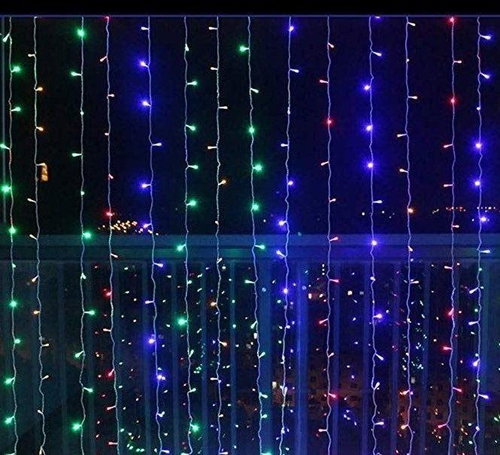 X-Site LED světelný závěs CLD-004 3 × 3 m barevný - Světelný řetěz - Main image