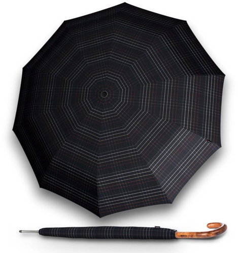 Knirps T.771 Long Check Black - Umbrella - Main image