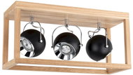 LED Ceiling Light ROY, 3xGU10/5W/230V, Matte Oak - Ceiling Light