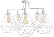 Chandelier KARO 5xE27/60W/230V White - Chandelier