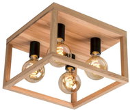 Ceiling Light KAGO, 4xE27/60W/230V, Matte Oak - Ceiling Light