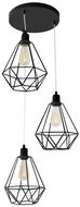 Chandelier KARO 3xE27/60W/230V Black - Chandelier