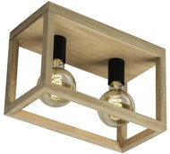 Ceiling Light KAGO, 2xE27/60W/230V, Matte Oak - Ceiling Light
