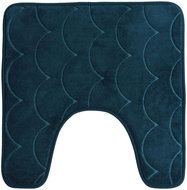 DOCHTMANN toilet mat 49 × 49 cm blue wool motif - Bath Mat