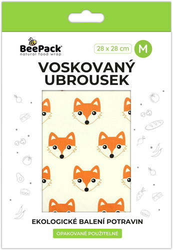 BEEPACK Waxed napkin Foxes, M - Waxed Napkin - Main image