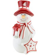 Dommio Sněhulák s kloboukem 14 cm - Vánoční dekorace
