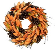 Dommio Autumn wreath decorated with pine cones 35 cm - Wreath