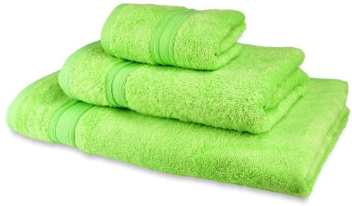 Dommio bamboo towel and bath towel set, green - Towel Set - Main image