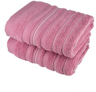 Dommio Towel Stripes pink 50×90 cm - Towel