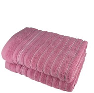 Dommio Towel Stripes pink 70×140 cm - Towel