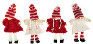 DOMMIO Christmas ornaments - knitted dolls with legs, 10 cm, 4 pcs - Christmas Ornaments