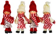 DOMMIO Christmas decorations - knitted dolls with hat, 10 cm, 4 pcs - Christmas Ornaments