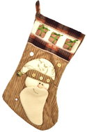 DOMMIO Christmas decoration - stocking with Santa, 45 cm - Christmas Decoration