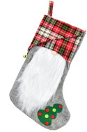 DOMMIO Christmas decoration - stocking with Santa, 43 cm - Christmas Decoration