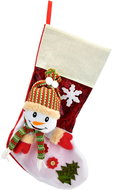 DOMMIO Vánoční dekorace - punčocha se sněhulákem, 43 cm - Vánoční dekorace