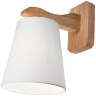 Wall lamp ANDREA 1xE27/60W/230V oak/white - Wall Lamp