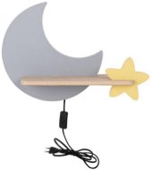 LED Children's wall lamp with shelf MOON LED/5W/230V - Wall Lamp