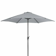 DERBY TS Basic Lift Neo 3 m aluminium parasol with handle grey - Sun Umbrella