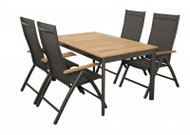 DOPPLER Garden furniture set CONCEPT Teak FSC® 4+1 aluminium/teak - Garden Furniture
