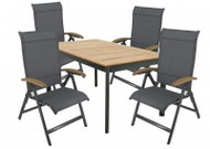 DOPPLER Garden furniture set CONCEPT YELMO FSC® 4+1 aluminium/teak - Garden Furniture
