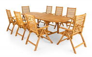 DOPPLER Set zahradního nábytku TAMAN NORFOLK FSC® 8+1 - Zahradní nábytek