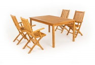 DOPPLER Garden furniture set TAMAN 150 × 100 LEVERTON FSC® 4+1 - Garden Furniture