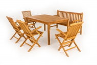 DOPPLER Garden furniture set TAMAN 150 × 100 RUSSET FSC® 4+1+1 - Garden Furniture