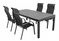 DOPPLER Set zahradního nábytku SALERNO MIAMI antracit 4+1 - Garden Furniture