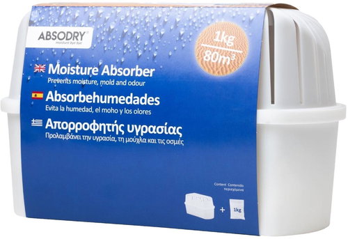 Absodry by Torrbollen BIG moisture absorber for rooms up to 80 m3, 1000 g - Dehumidifier - Main image