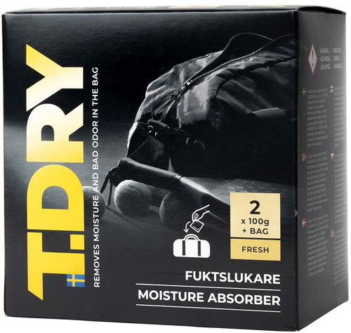 Absodry by Torrbollen travel moisture and odor absorber T. Dry Fresh, perfumed 2 × 100g - Car Moisture Absorber - Main image