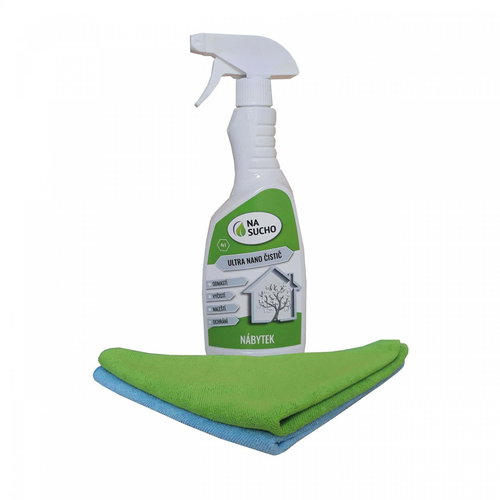 Nasucho Rinseless Ultra nano Furniture 500 ml, 2 × cloth - Furniture Cleaner - Main image