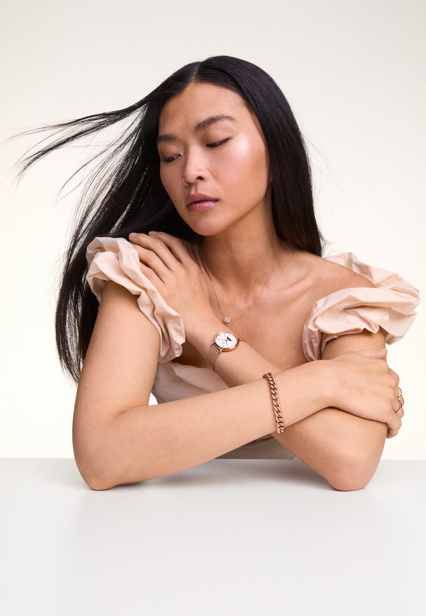 Daniel Wellington 腕時計 Petite Lune Moonphase 32 DW00100773 Petite Lune Melrose