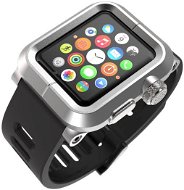 Lunatik Epik Apple Watch 42 mm (ezüst alumínium / fekete szilikon) - Tok