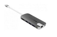 GMobi Multi-port USB-C, HDMI és Ethernet HUB - szürke - USB Hub